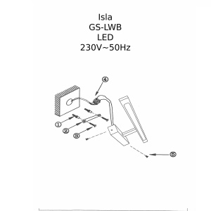 Aplica perete Isla Negru 41cm IP44 LED CCT - Img 4