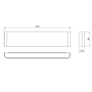 Aplica perete LED 14W 2700K Negru EGEO 8906 - Img 2