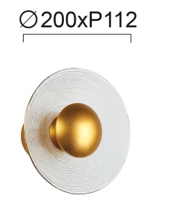 Aplica perete LED 2800K Glamour 4241100 - Img 3