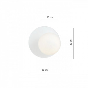 Aplica alba, Aplica perete, Aplica dormitor alba, Aplica perete lampa, Lampa de perete, Aplica dormitor, Iluminat interior, Aplica perete moderna, Aplica living, Aplica moderna dormitor, Aplica dormitor moderna, Aplica de perete living, Aplica de perete h