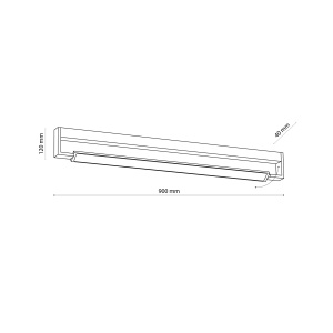 Aplica perete Negru 1xLED 36W DEKSTER 3503TK - Img 4