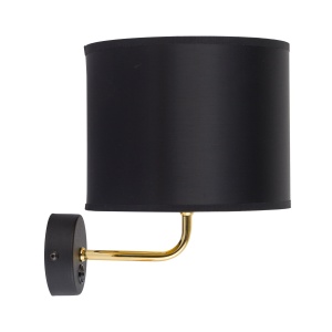 Aplica perete Negru Auriu 1xE27 VEGA 4663TK - Img 2