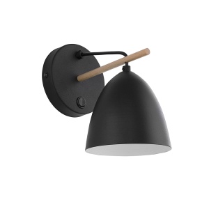 Aplica perete Negru Bej 1xE27 AIDA 2572TK - Img 1