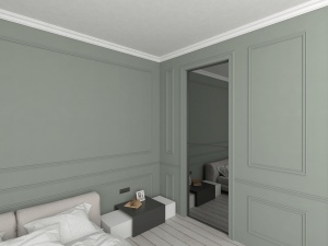 Bagheta de colt / Cornisa de interior BC02 dimensiuni 80x80x2000mm - Img 3