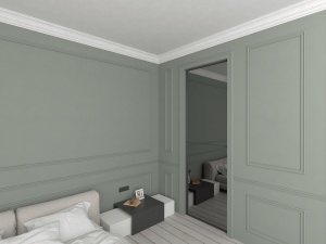 Bagheta de colt / Cornisa de interior BC25-08 dimensiuni 80x80x2000mm - Img 3