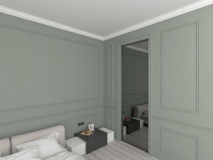 Bagheta de colt / Cornisa de interior BC28-08 dimensiuni 80x80x2000mm - Img 3