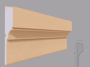 Brau decorativ de exterior FP313 dimensiuni 200x50x2000mm - Img 1