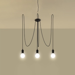 Candelabru EDISON 3 Negru - Img 3