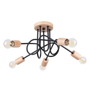 Candelabru EMBER 5 Negru - Img 1