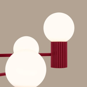 Candelabru HALO 6 burgundy - Img 3