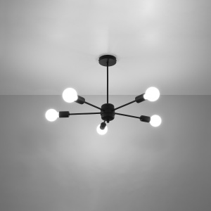 Candelabru LANGO 5 Negru - Img 3