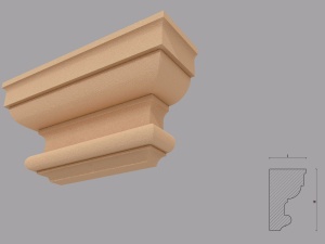 Capitel pentru pilastru FP704 dimensiuni 250x110x280mm - Img 2