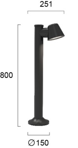 Lampa exterior GU10 Marc 4282700 - Img 3