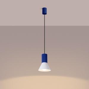 Lampă suspendată ESTRIA 1 alb/ultramarin - Img 3