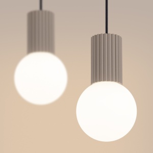 Lampă suspendată HALO 2L taupe - Img 3