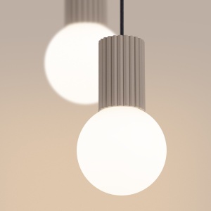 Lampă suspendată HALO 2P taupe - Img 3