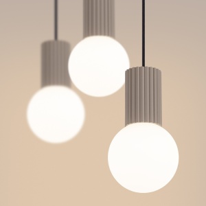 Lampă suspendată HALO 3L taupe - Img 3