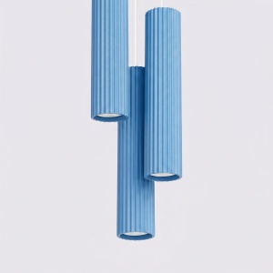 Lampă suspendată KARBON 3P bleu - Img 3