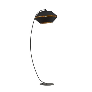 Lampadar PIANO LP Negru/Auriu - Img 1