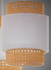 Lustra Alb 3xE27 BOHO 5654TK - Img 2