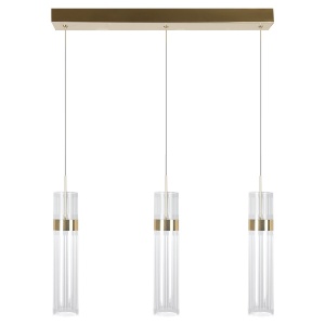 Lustra Ambiente 3 Auriu LED CCT - Img 1