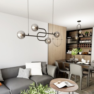 Lustra ATRIA 4 Negru GRAFIT - Img 2