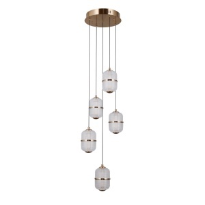 Lustra Auriu LED 5 becuri Alani
