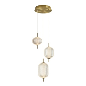 Lustra Corado Auriu x LED - Img 2