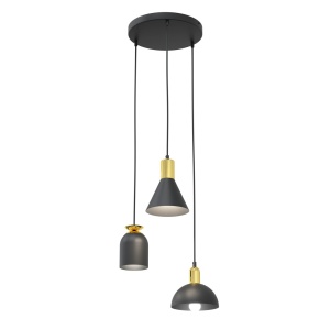 Lustra FOX 3 PREM Negru - Img 1