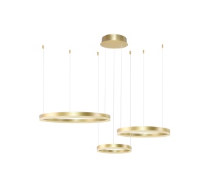 Lustra HALO PENDANT 80+60+40 CCT Auriu + Telecomanda