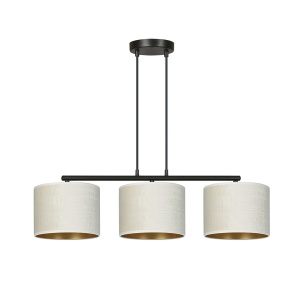 Lustra HILDE 3 Negru Alb