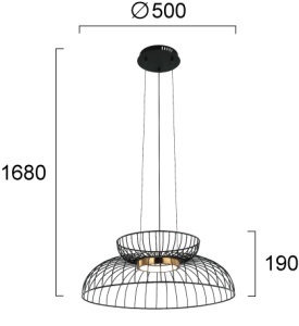 Lustra LED 3000K Igor 4303800 - Img 3