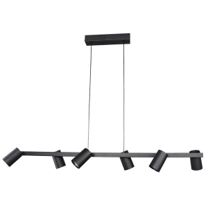 Lustra liniara 6L GU10 SAL Negru 8298 - Img 1