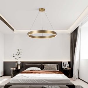 Lustra Midway Triangle Auriu LED 3000K - Img 3