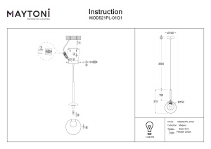 Lustra MOD521PL-01G1 - Basic form - Img 2