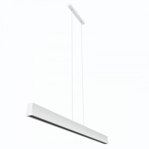 Lustra moderna alba liniara cu led 4000k 2800lm Hanok