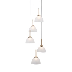 Lustra Montiela Negru Auriu 5 x LED - Img 4