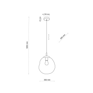Lustra Negru 1xE27 SOL 4264TK - Img 4