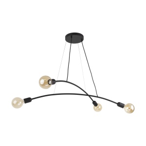 Lustra Negru 4xE27 HELIX 2724TK - Img 1