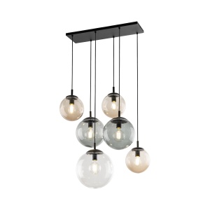Lustra Negru 6xE27 ESME 4819TK - Img 3