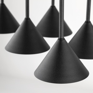Lustra Negru 6xGU10 CONO 10306TK - Img 4