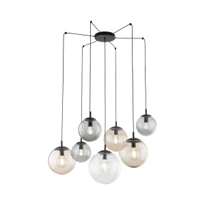 Lustra Negru 7xE27 ESME 4863TK - Img 3