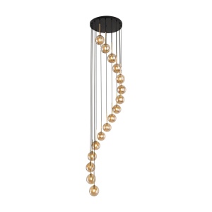 Lustra Negru Auriu 16xG9 AURORA 6023TK - Img 4