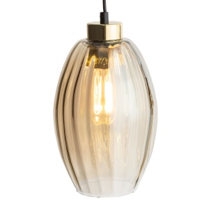 Lustra Negru Auriu 1xE27 SEBO 4633TK - Img 4