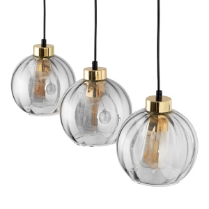 Lustra Negru Auriu 3xE27 DEVI 4580TK - Img 4