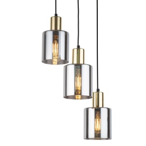 Lustra Negru Auriu 3xE27 SIERRA 6663TK - Img 2