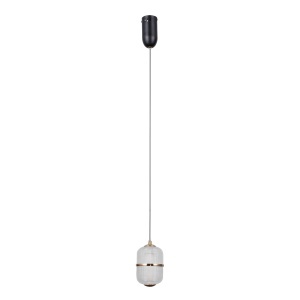 Lustra Negru - Auriu LED 1 bec Alani