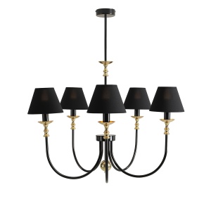 Lustra ROMA 5 negru