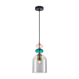Pendul Busco Multicolor 1xE27 fumuriu - Img 1