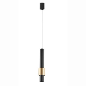 Pendul LED 7W 3000K Negru/ Auriu CLIFTON 8565